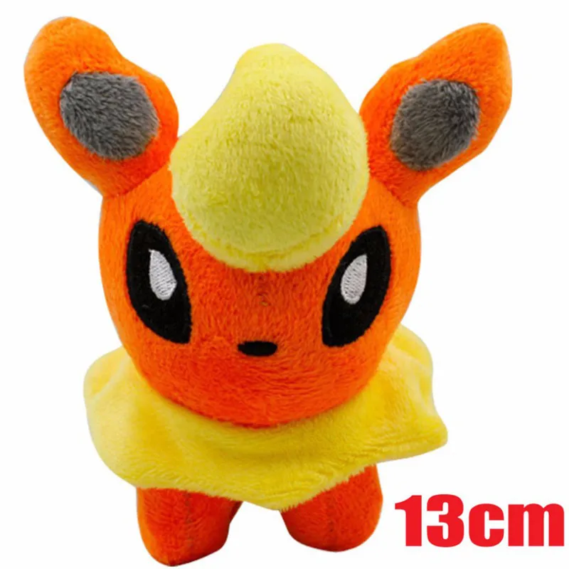 01 " 13 см Q стиль Аниме Пикачу Eevee Jolteon Плюшевые игрушки Мягкая кукла горячая кукла аниме игрушки для детей подарок на день рождения - Цвет: 01