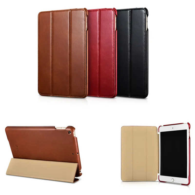 ICarer Чехол книжка для iPad Mini5 винтажная серия подставка кожаный чехол mini 5 держатель