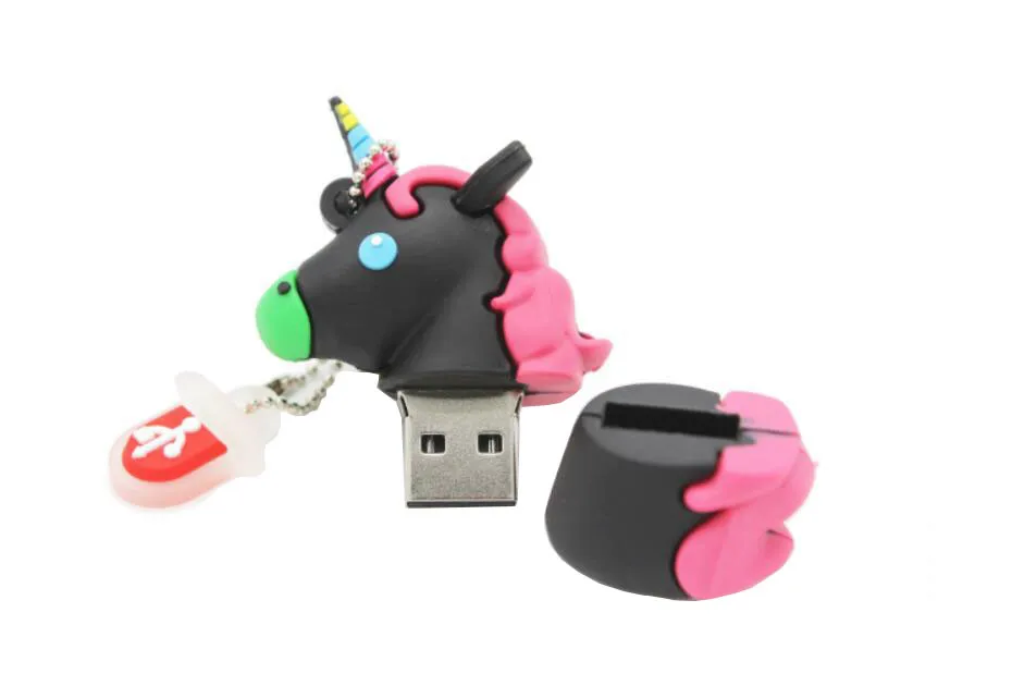 Горячая Распродажа единорог Гадкий я 2 USB флэш-накопитель натуральная мультяшная карта памяти Флешка 4 ГБ 8 ГБ 16 ГБ 32 ГБ ручка привод игрушка