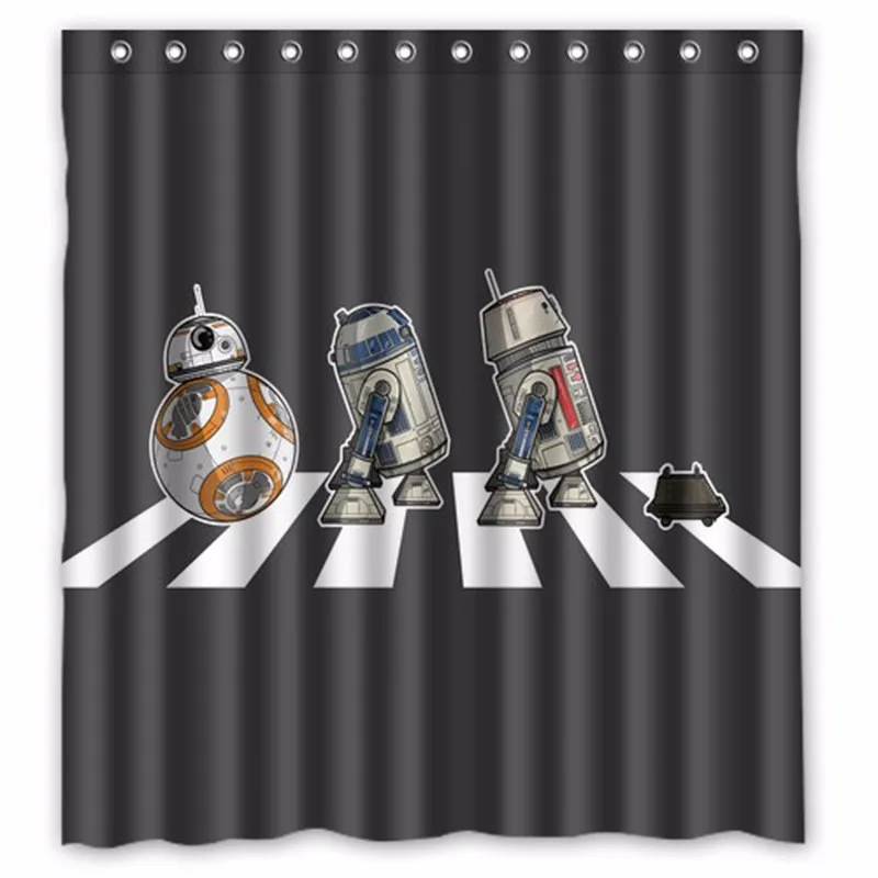 The Beatles Band Star Wars индивидуальный дизайн занавески ткань для ванной водонепроницаемый Душ занавески