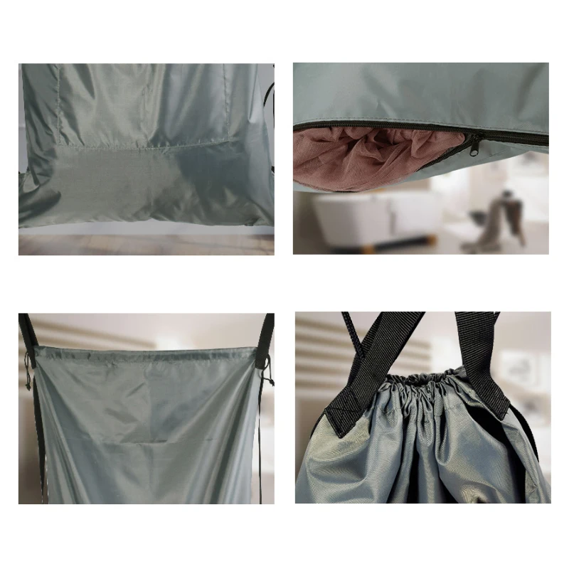 

Laundry Luggage Backpack Oxford Clothing Hanging Bags Drawstring Storage Organizers Door Wardrobe Home Accessories Supplies Item