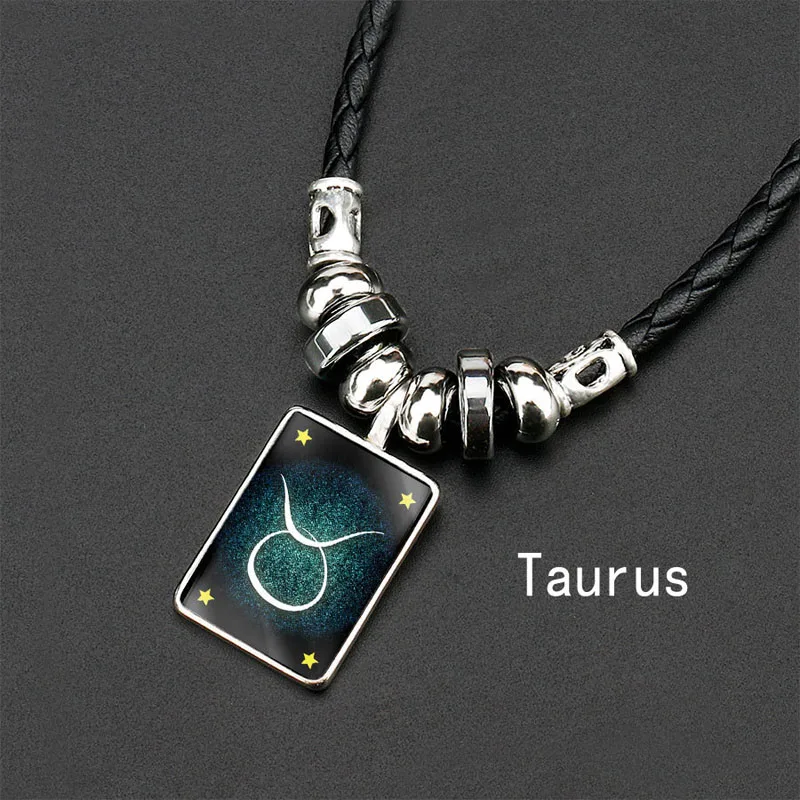 Новинка 2019 Галактическое Созвездие скорпиона ожерелье для мужчин 12 знаков