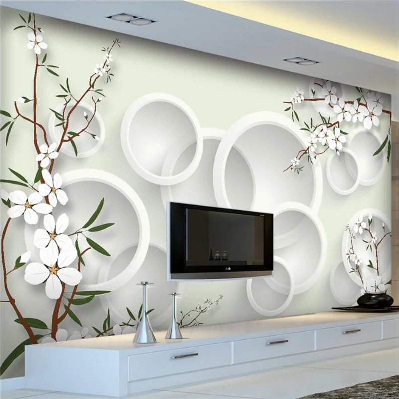 

beibehang Custom wallpaper murals photos Modern Boutique Elegant Fresh Flowers 3D Living Room Bedroom TV backdrop wall