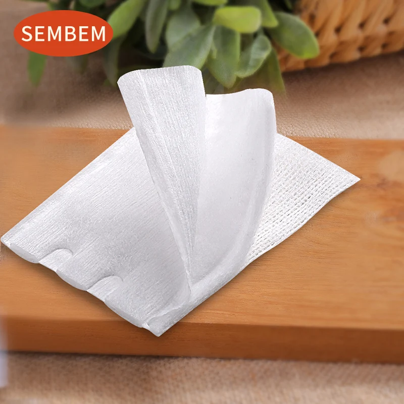 Салфетки SEMBEM двусторонние хлопковые для снятия макияжа мягкие очищающие