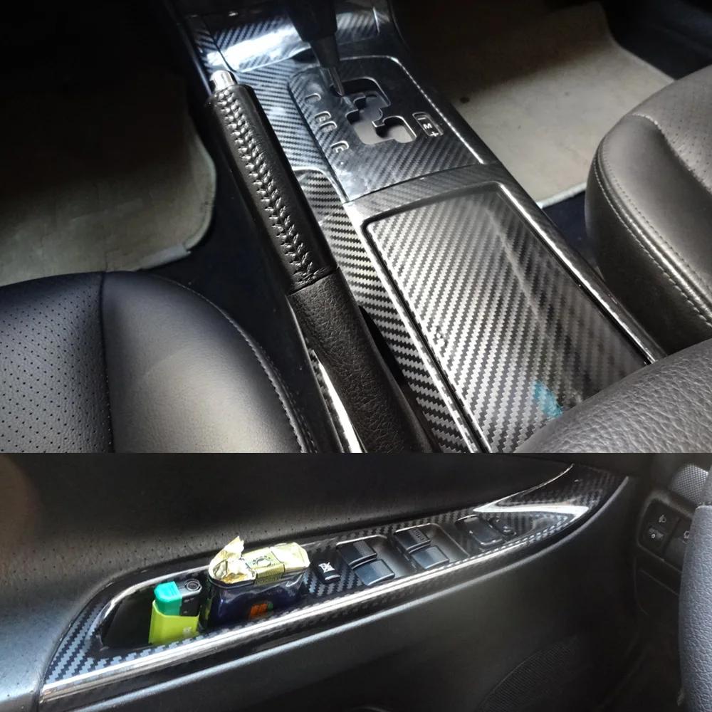 Для Mazda 6 2003 2015 внутренняя Центральная панель управления дверная ручка 5D наклейки