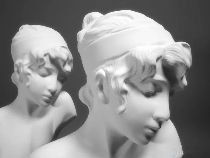 Девушка голова 3D модель STL формиат файл CNC компьютерная рельефная скульптура