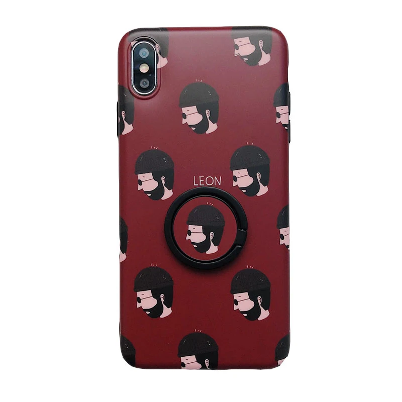 GlamPhoneCase милый Леон-Профессиональный Чехол для телефона кольцо мягкий TPU чехол iPhone