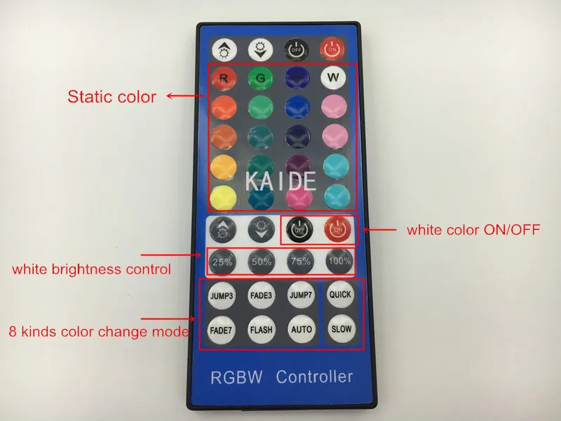 Контроллер светодиодной ленты RGBW лампа управления 40 клавиш 4 цвета