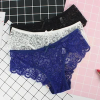 sexy lace seamless panties 1 pieces hot sale low waist breathable panty hollow transparent panties brand quality underwear women