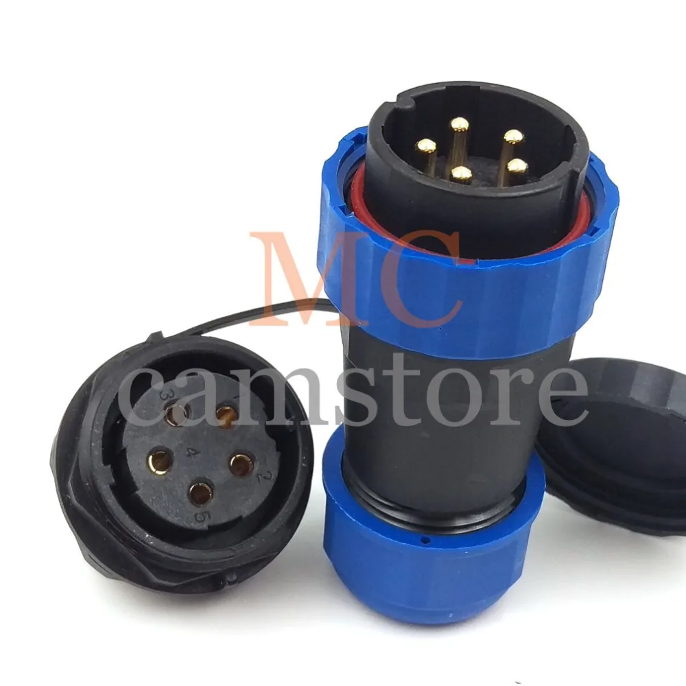 5PIN WATERPROOF CONNECTOR SD28 5WIRE SOLDER PLUG AND SOCKET IP68 AVIATION MALE FEMALE POWER CONNECTORS | Обустройство дома