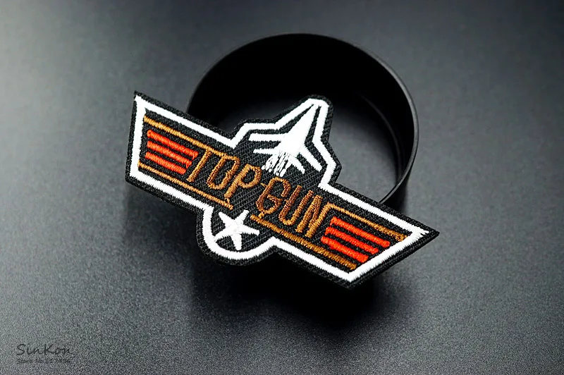 Топ пистолет(Размер: 4,4X7,0 см) DIY значки патч вышитая аппликация, этикетка для шитья одежды наклейки аксессуары для одежды значок
