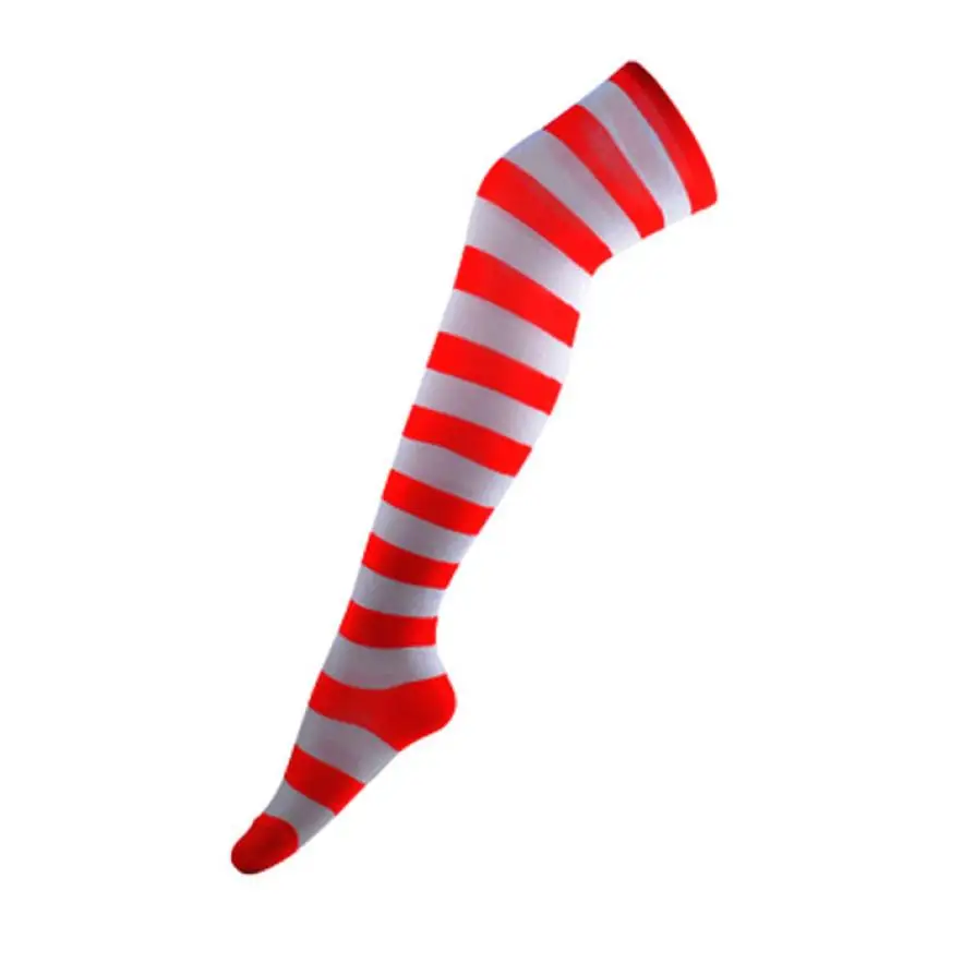 Женские носки выше колена 2017 г. длинные полосатые спортивные женские мягкие Meias