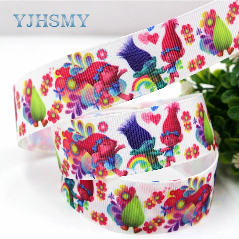 YJHSMY H 17522 825 10 ярдов 25 мм мультфильм термопечать grosgrain Свадьба DIY аксессуары