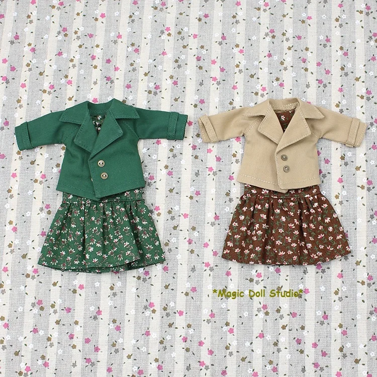 [MG276] 2018 горячая Распродажа Одежда для кукол Neoblythe # комплект из куртки и Платья с
