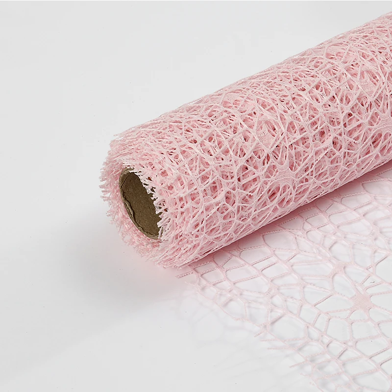 OpenworkMesh Высококачественная Цветочная бумага марлевый мешок роза большой цветок