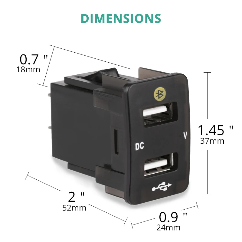 Автомобильное зарядное устройство с двумя USB портами 4 2 А|Кабели адаптеры и