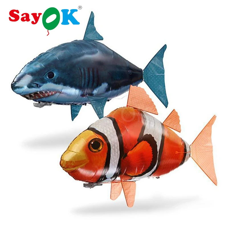 RC Air swimming fish игрушки Дрон акула клоун воздушные шары в виде рыбы Немо Летающая