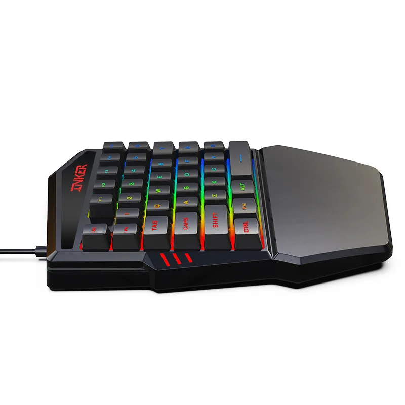 Механическая мини клавиатура с 35 клавишами игровая Проводная teclado gamer