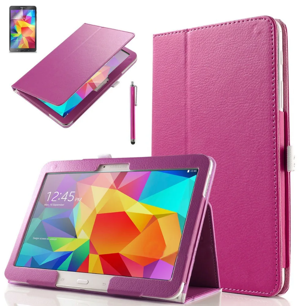 Чехол для Samsung Galaxy Tab 4 10 1 новый модный книжка из искусственной кожи чехол
