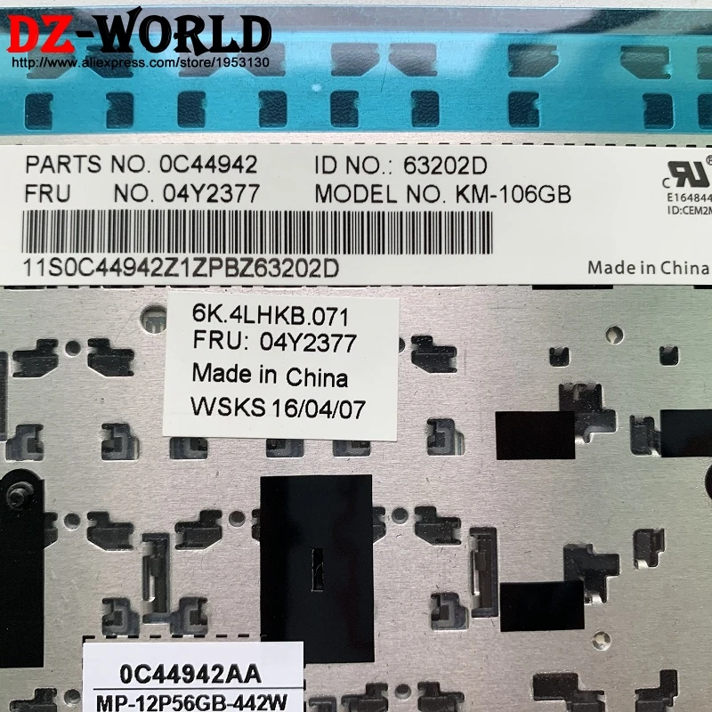 ГБ британский английский клавиатура для lenovo Thinkpad P50S T560 W540 T540P W541 T550 W550S L540 L560 Teclado 04Y2377 04Y2455