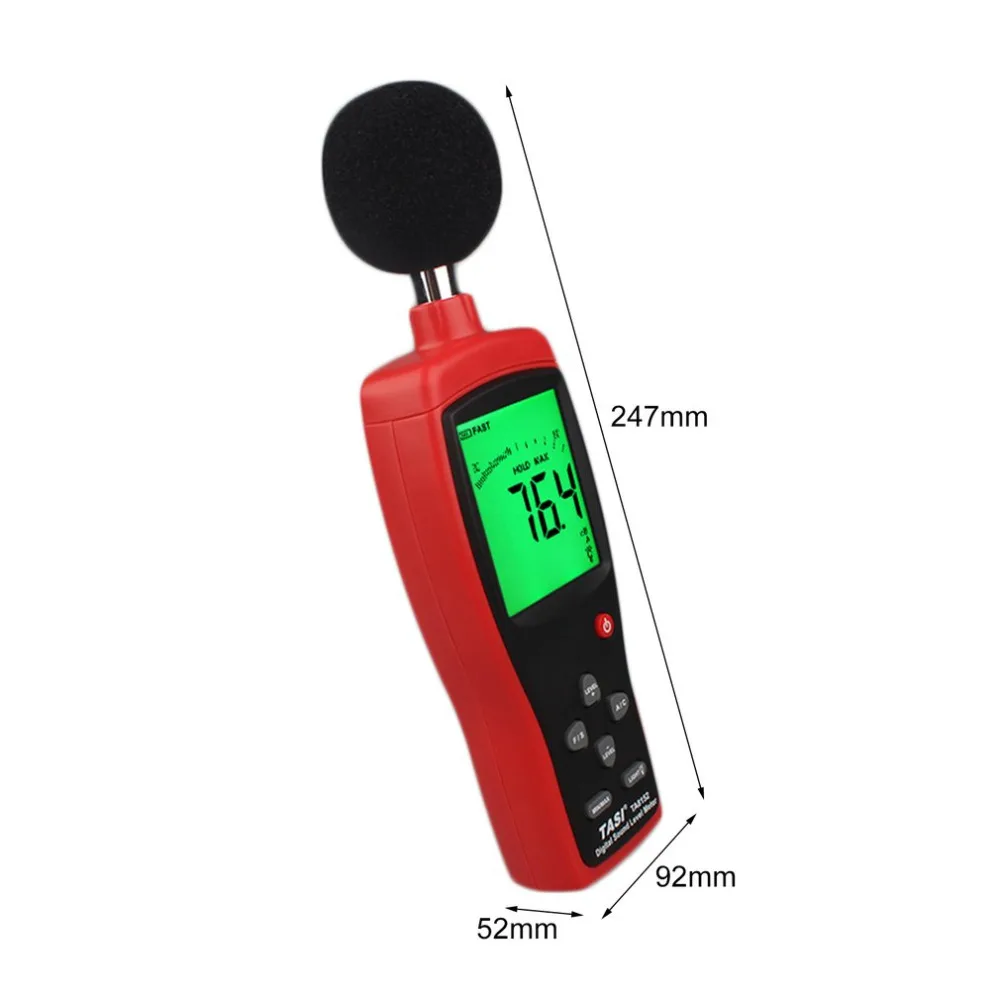 TA8152 Sound Level Meter Digital Noise Tester 30-130dB Decibel Monitoring Meters with Bracket | Инструменты