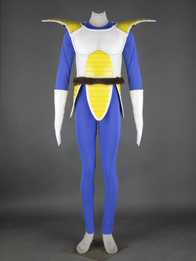 Dragon Ball Z костюмы Vegeta Косплей синие мужские костюмы