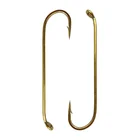 Крючки рыболовные из высокоуглеродистой стали, цвет чайного цвета, для сухой привязки нахлыстом, размер 2, 4, 6, 8, 10, 180 шт.