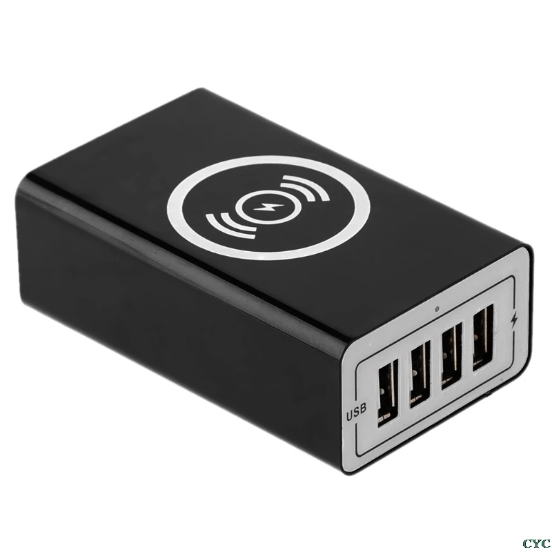 Беспроводной зарядный блок с 4 портами usb планшет мобильный телефон зарядное устройство EU/US/UK/AU штекер универсальный для iphone Huawei Xiaomi HTC