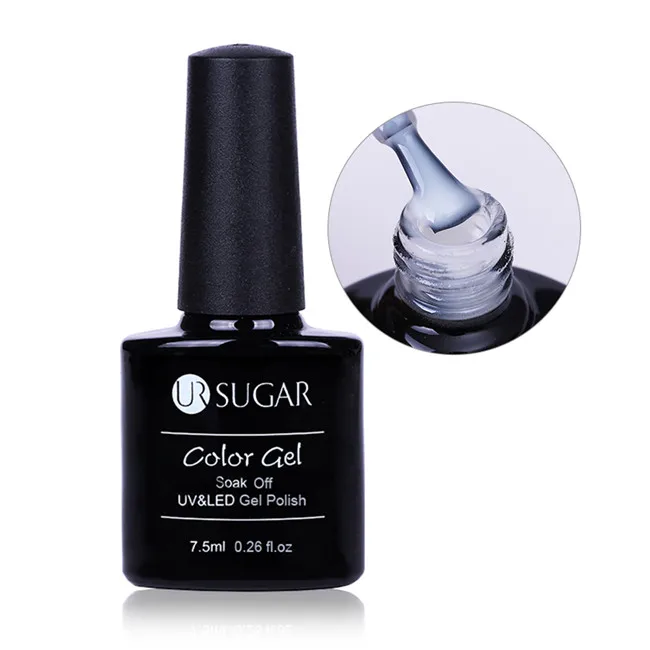 Ur Sugar 7,5 мл Опаловый Желейный гель прозрачный розовый лак замачиваемый лак для ногтей УФ-Гель-лак - Цвет: Opal Jelly