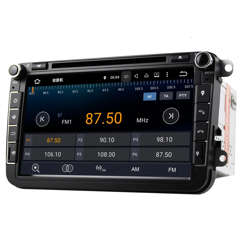 Eunavi 8 'ƈ Din Android 9 0 автомобильный DVD плеер gps навигации радио для VW Jetta Tiguan Passat B6