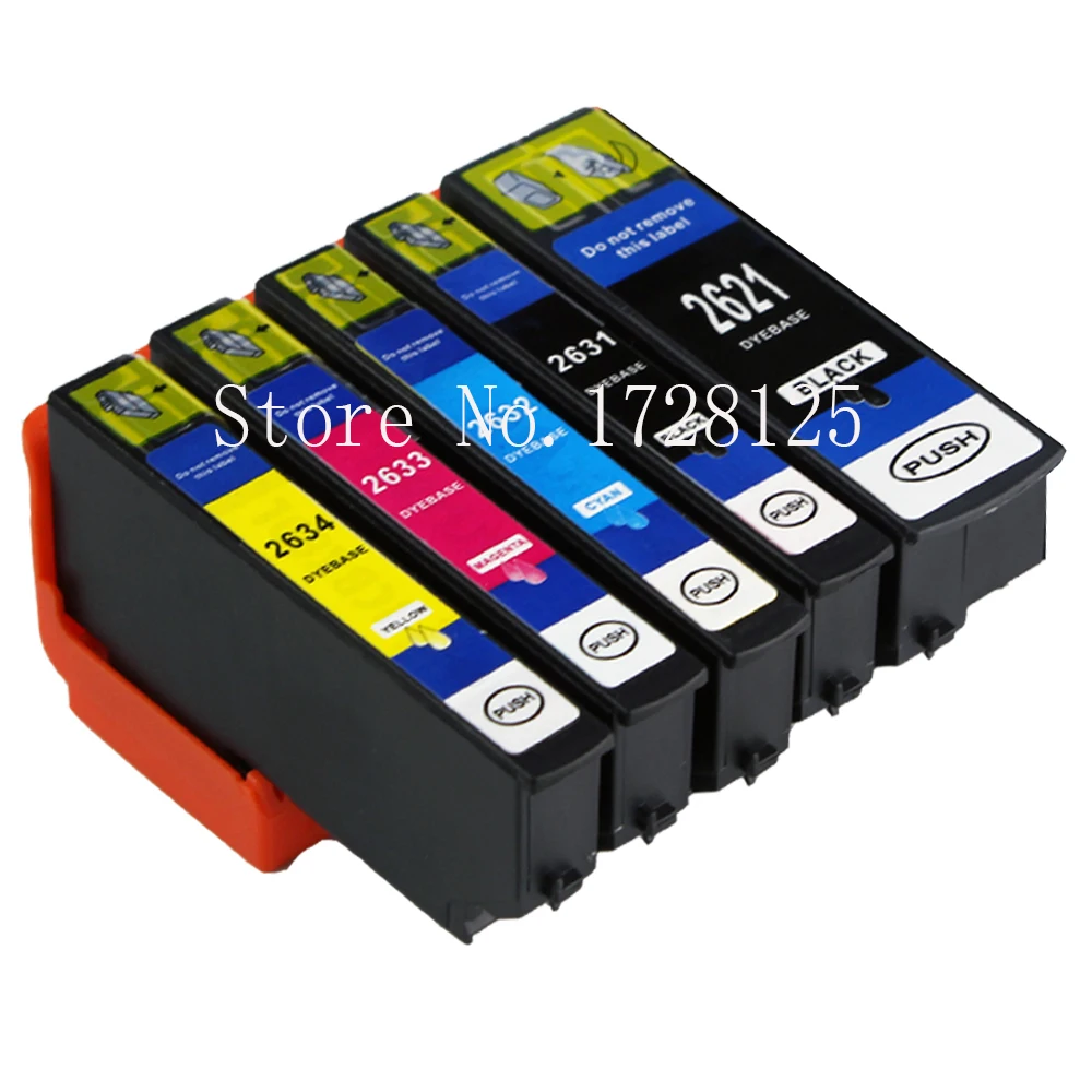 

5 Ink Cartridge For Compatible EPSON 26XL XP-600 XP-605 XP-700 XP-710 XP-800 XP-820 26XL T2635