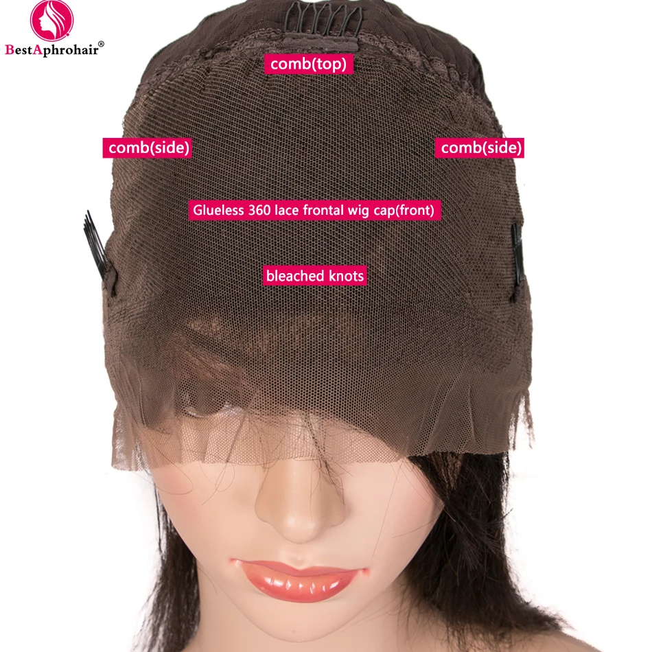 Aphro Hair 360 парик на кружеве с детскими волосами 1"-24" Remy бразильские прямые парики на кружеве для женщин