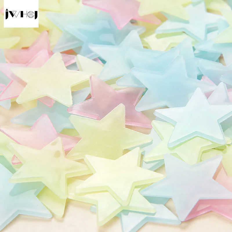 100 шт./лот креативная светящаяся звезда настенная наклейка сделай сам домашний декор для детских комнат