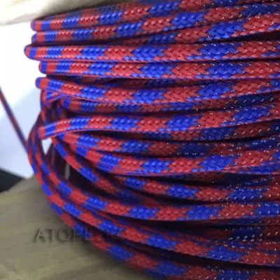 Blue Red 2 м 3 мм в ширину 1/" плотная плетеная ПЭТ расширяемая оплетка Кабель Оболочка черный/красный/оранжевый/желтый/зеленый/синий/серый/белый/прозрачный - Цвет: Blue Red
