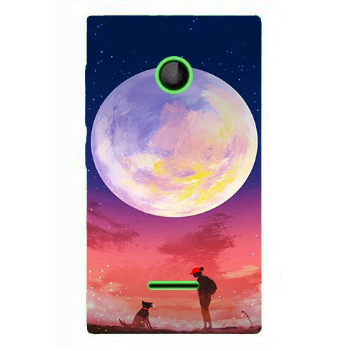 Z85 Чехол для microsoft Lumia 435 Dual SIM модный принт листья Прекрасный жесткий Пластик чехол Коке смартфон - Цвет: Z85