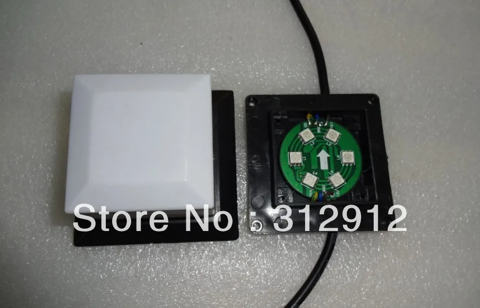 DC12V WS2811 квадратный пиксельный модуль 6 шт. 5050 SMD rgb led внутри 1 44 Вт 70 мм * молочный