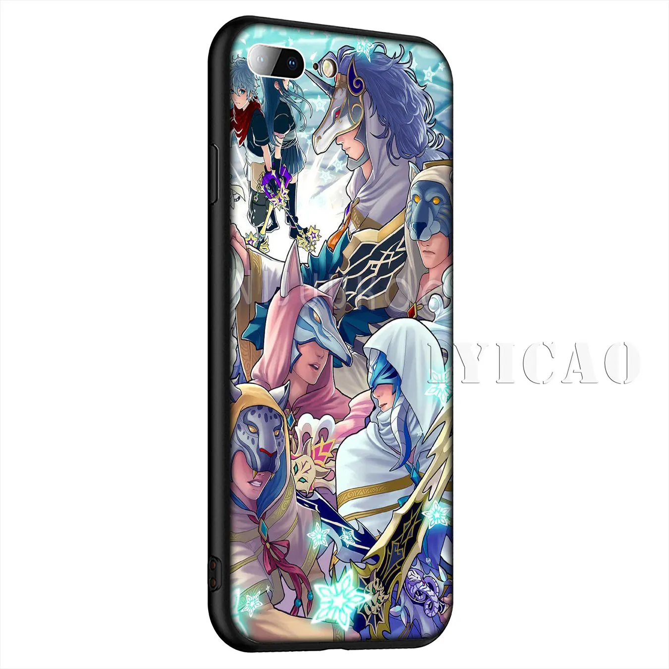 IYICAO Королевство сердца DIY Роскошный силиконовый мягкий чехол для iPhone XR X XS Max 8 7 6 S