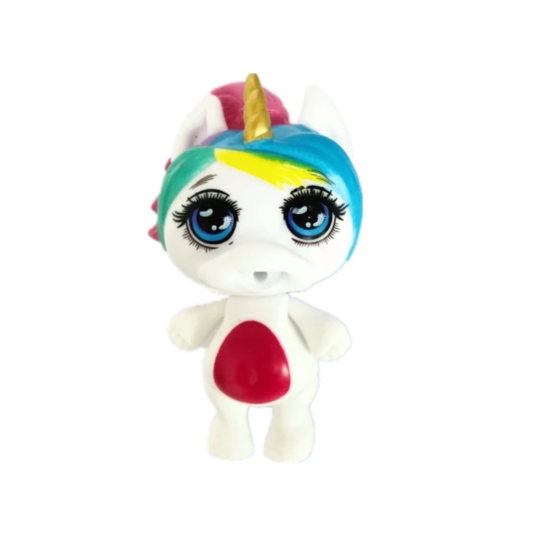 Lanyitoys новые милые 4 дюймовые экшн фигурки в виде единорога для породы модель