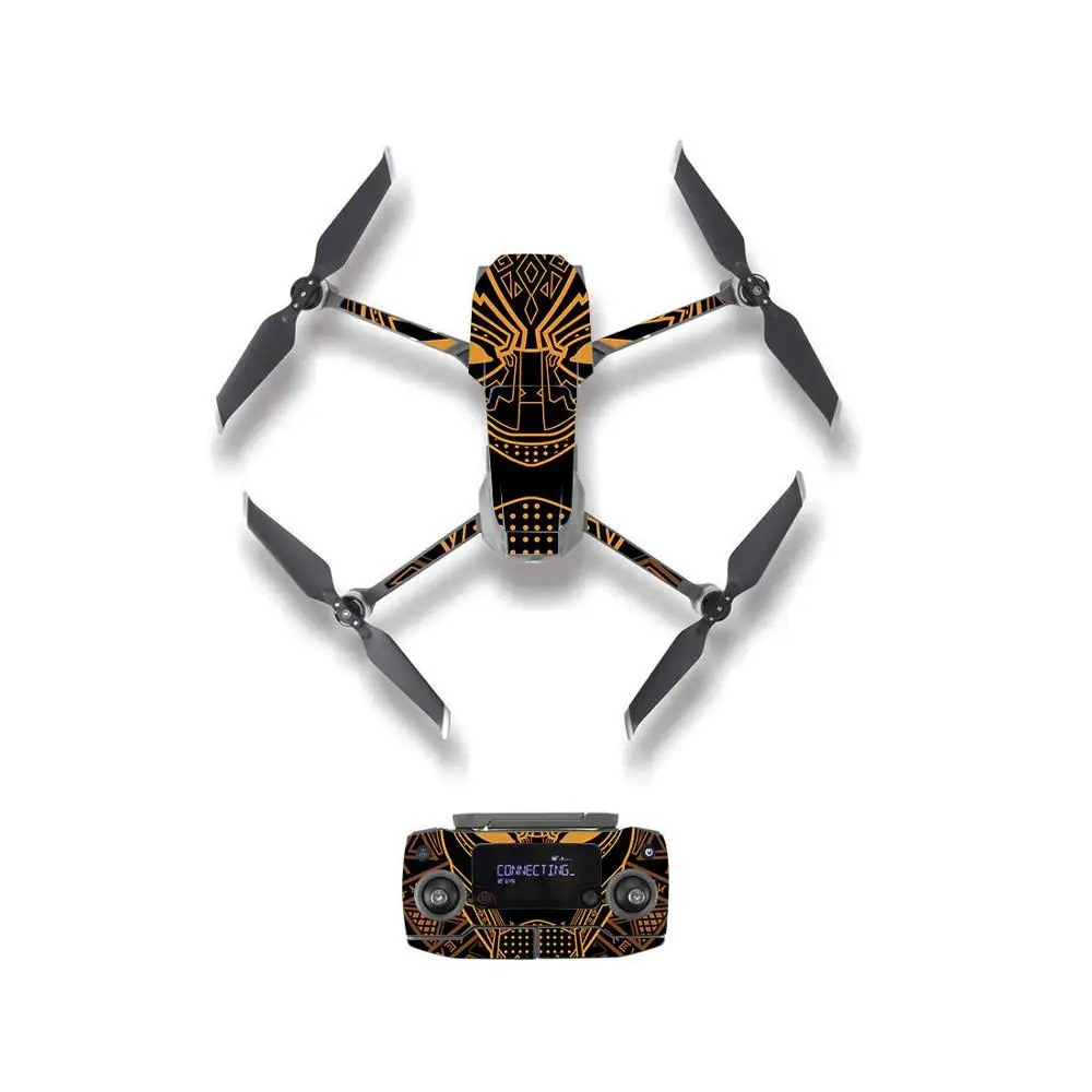 YSDJM20190 Мультфильм шаблон стиль кожи наклейка для DJI Mavic 2 Pro& Zoom Drone корпус пульт дистанционного управления батарея защитная пленка - Цвет: YSDJM20190