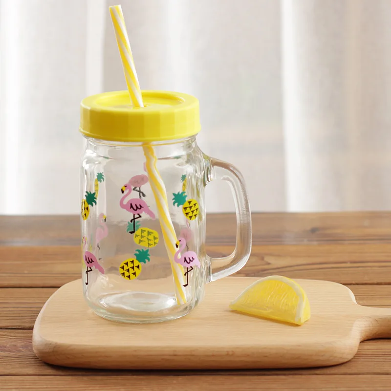 450 мл мультяшная соломенная кружка креативная парная каменная бутылка для