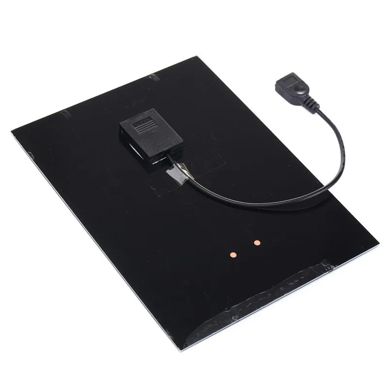 Горячая Распродажа! Черная солнечная панель + USB 5 Вт металлический вентилятор 8