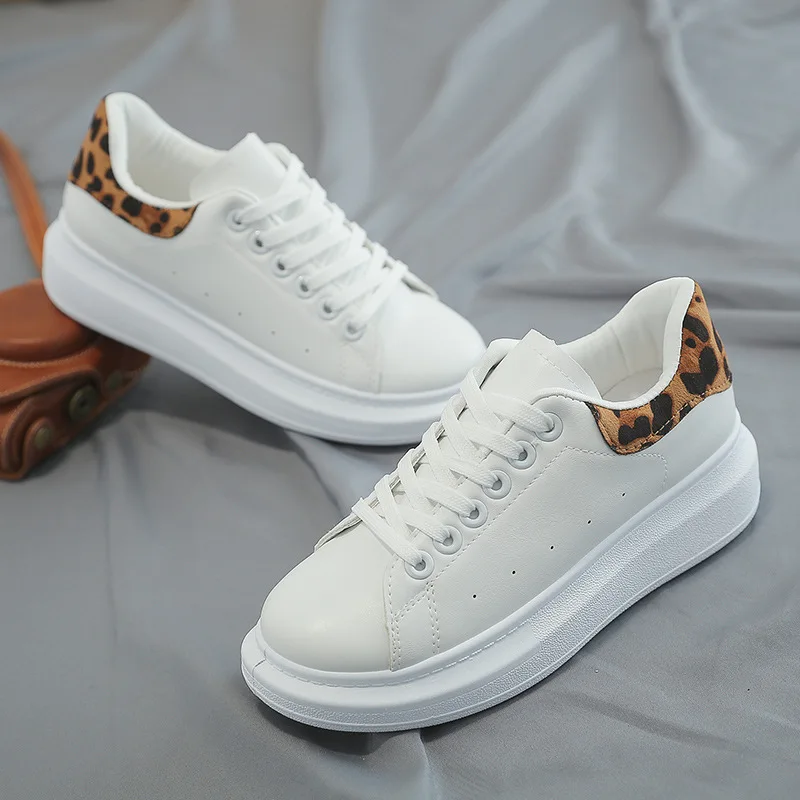 Женская обувь из искусственной кожи Белая для отдыха в Корейском стиле