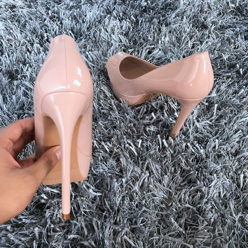 Туфли-лодочки женские на платформе и высоком каблуке 14 см | Обувь