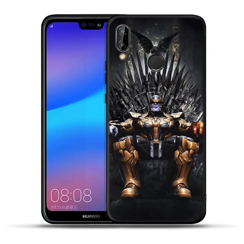 H1222 Чехол для huawei mate 20 10 P30 P20 P10 P9 P8 Lite Pro P Smart чехол Черная пантера Marvel Deadpool Thanos - Цвет: H1222