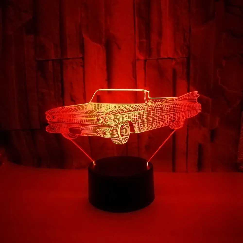 Подарок 3d автомобильный ночник спортивный автомобиль Usb Визуальный маленький