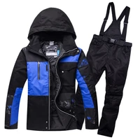 ski suit men waterproof thermal snowboard fleece jacket pants male mountain skiing and snowboarding winter snow clothes set