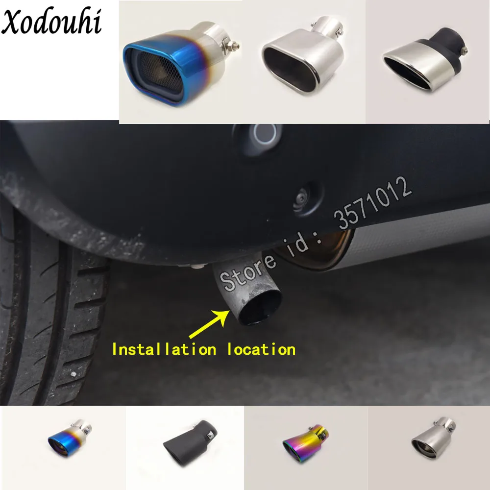 Для Benz smart fortwo 2015 2016 2017 2018 крышка автомобиля глушитель внешний задний конец трубы