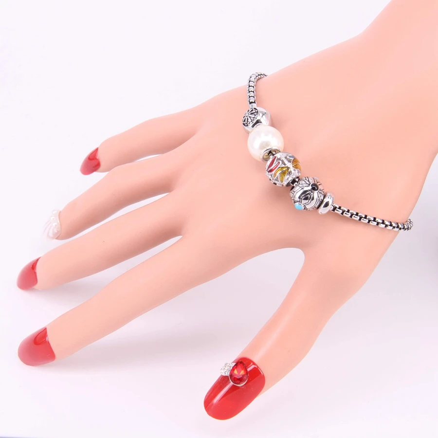 Hemiston TS жемчужный яркий бисер-стрекоза браслет Karma Rebel Heart Jewelry для женщин BK413 |