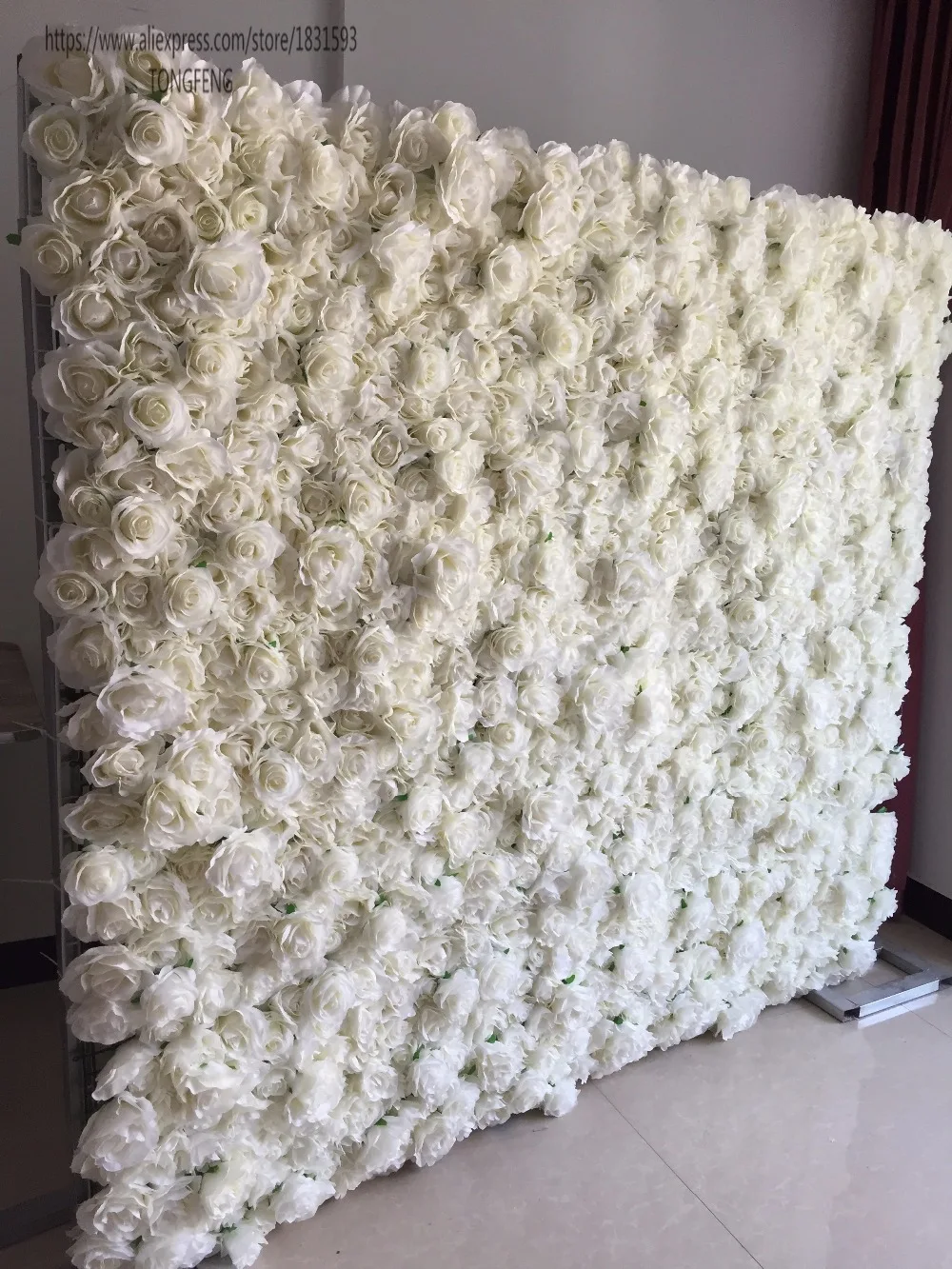 24 шт./лот искусственного шелка Гортензия цветок розы стеновые панели Runner