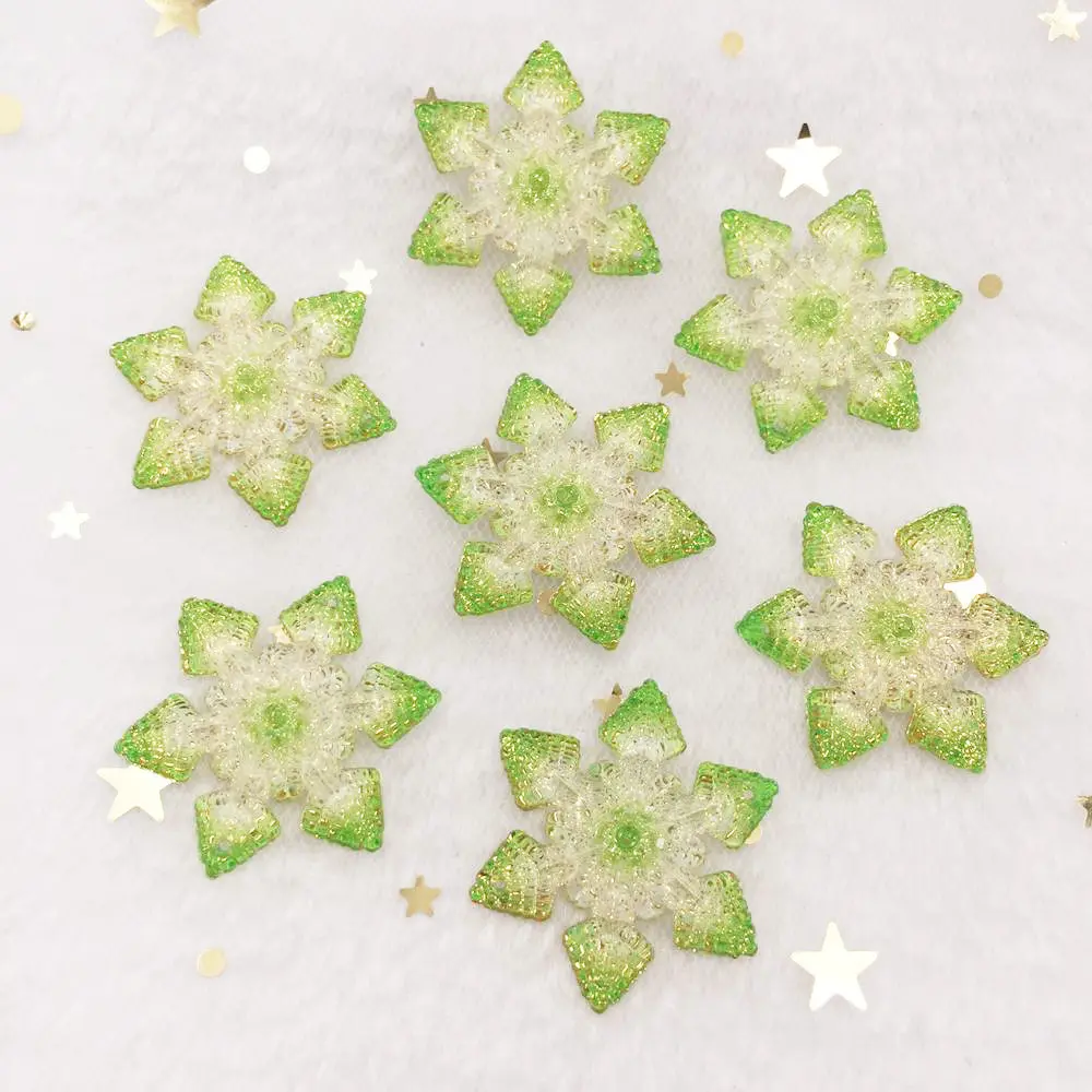 light green 10 шт. 30 мм цветные блестящие стразы с плоской задней стороной, 2 отверстия, украшения для рукоделия, свадебные аппликации, рукоделие, W83 - Цвет: light green